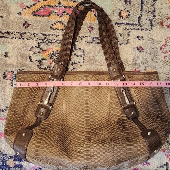 Gucci Pelham Horsebit Medium Hobo Python Bag. RARE Gorgeous Brown Snakeskin - Picture 8 of 9